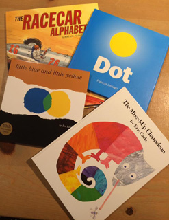 Some of the children's books selected for the program (photo by Willamarie Moore)